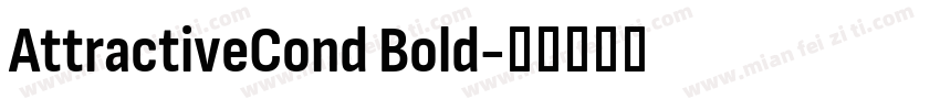 AttractiveCond Bold字体转换